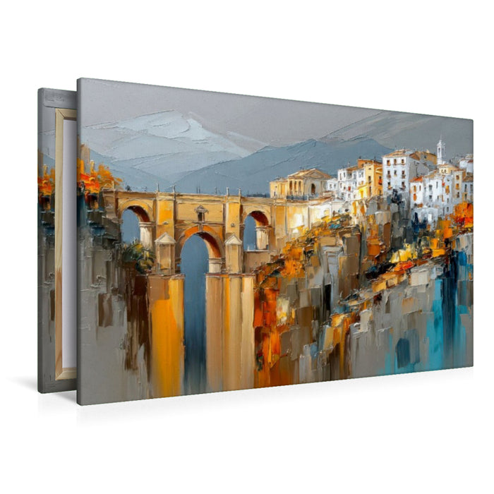 Premium Textil-Leinwand Ronda - Puente Nuevo
