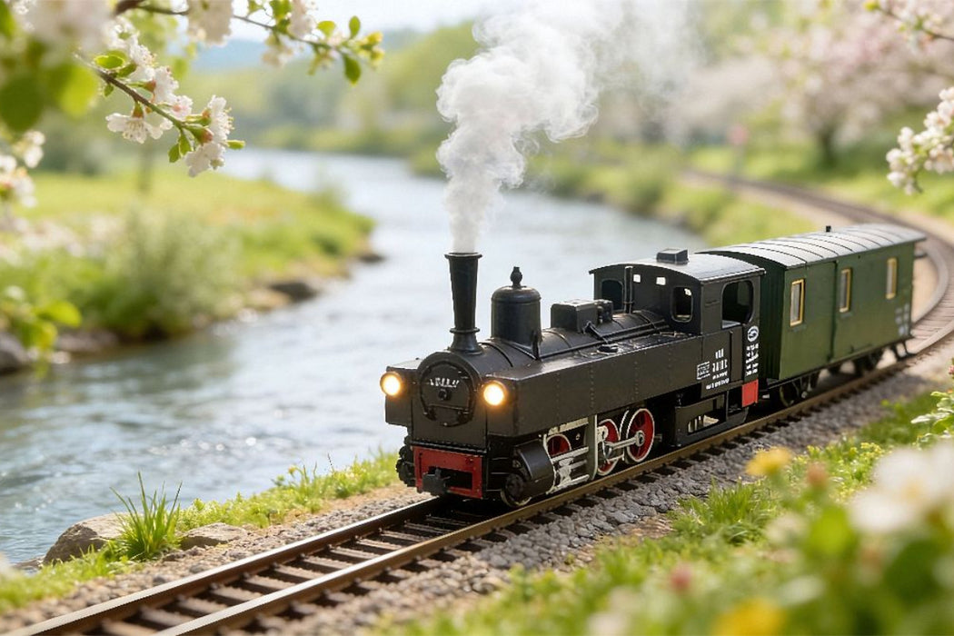 Premium Textil-Leinwand Auf schmaler Spur im Steyrtal