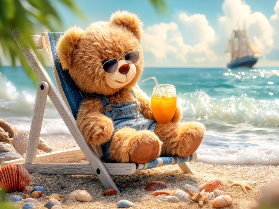 Am Strand liegen ist aber auch prima - CALVENDO Foto-Puzzle'