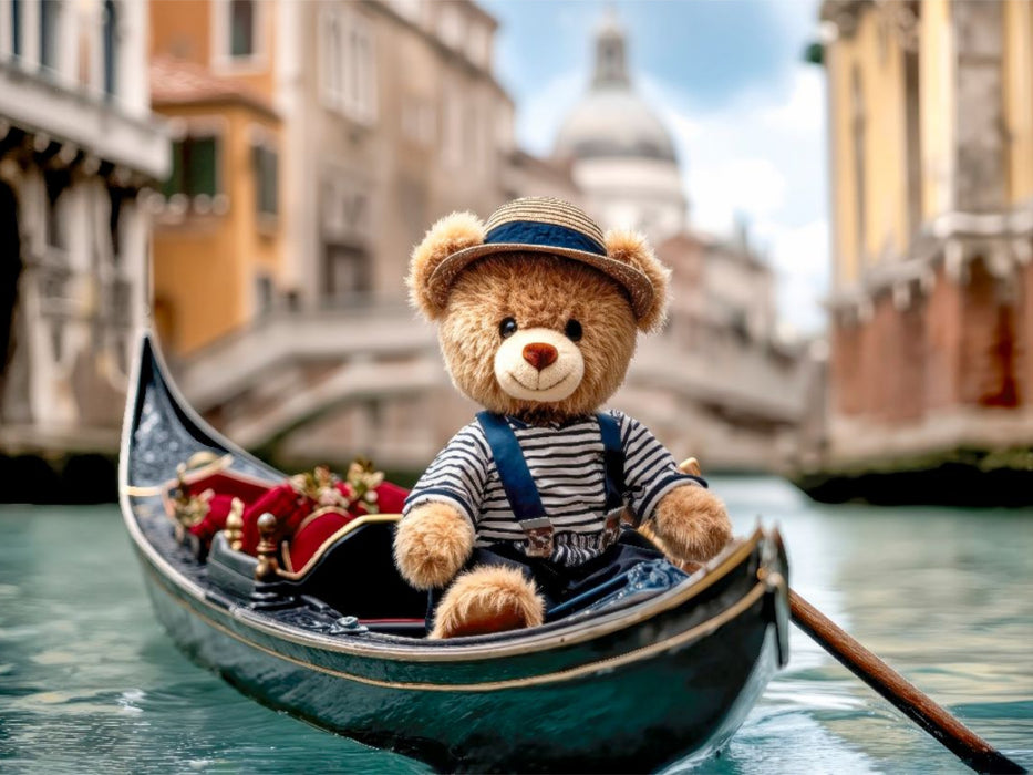 Einmal als Gondoliere durch Venedig - CALVENDO Foto-Puzzle'