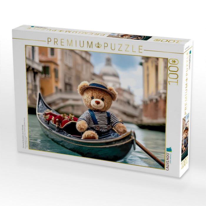 Einmal als Gondoliere durch Venedig - CALVENDO Foto-Puzzle'