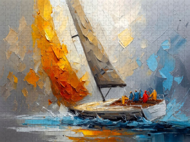 Volle Fahrt voraus - CALVENDO Foto-Puzzle'