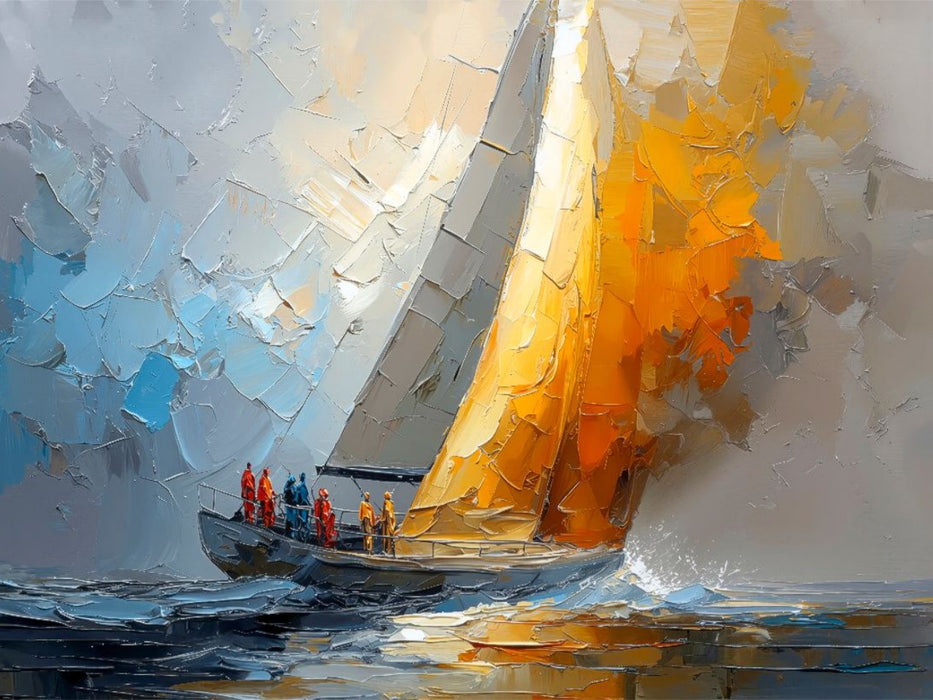 Starker Wind ermöglicht große Geschwindigkeit - CALVENDO Foto-Puzzle'