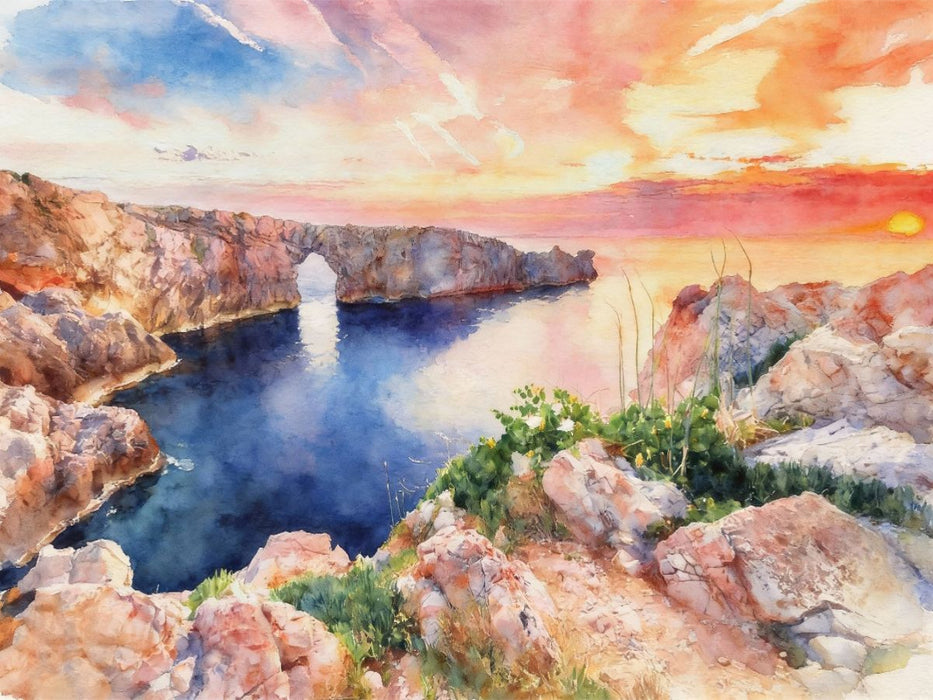 Pont d'en Gil auf Menorca - CALVENDO Foto-Puzzle'