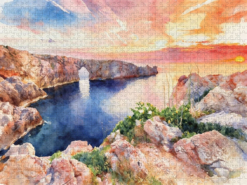 Pont d'en Gil auf Menorca - CALVENDO Foto-Puzzle'
