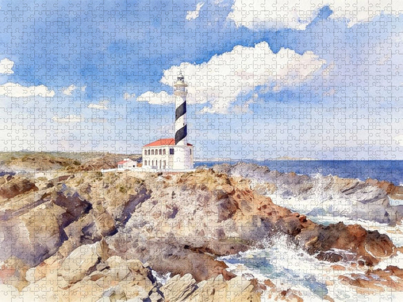 Cap de Favarritx auf Mallorca - CALVENDO Foto-Puzzle'
