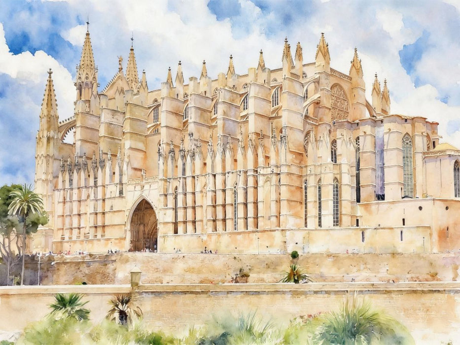 Cathedrale de la Seu Palma - CALVENDO Foto-Puzzle'