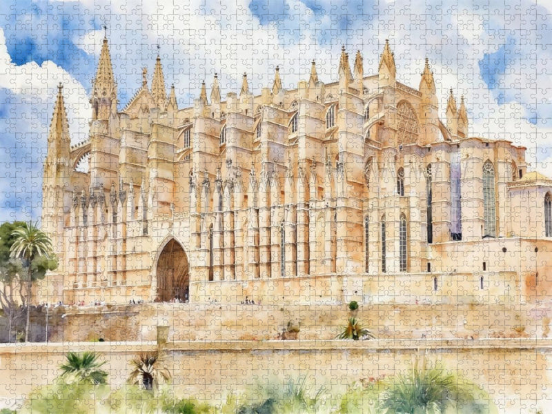 Cathedrale de la Seu Palma - CALVENDO Foto-Puzzle'