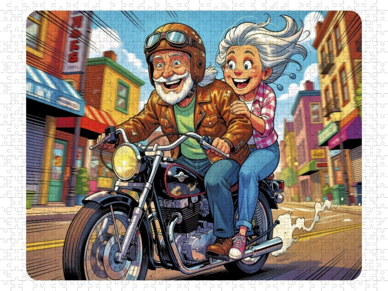 Ein Motiv aus dem Kalender Charmante Rentner im Comic-Stil - CALVENDO Foto-Puzzle'