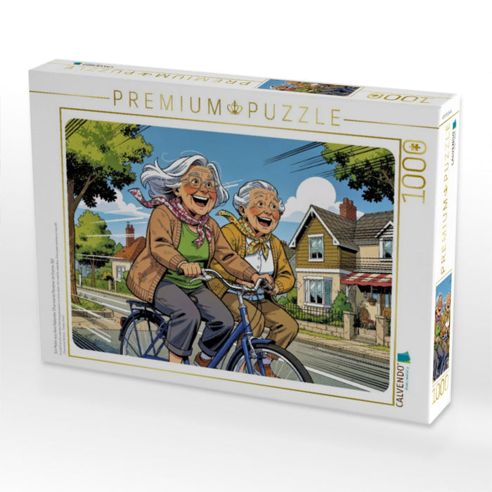 Ein Motiv aus dem Kalender Charmante Rentner im Comic-Stil - CALVENDO Foto-Puzzle'