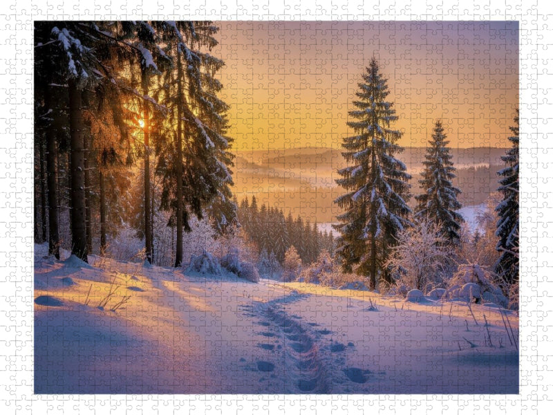 Ein Motiv aus dem Kalender Thüringer Winterlandschaften - CALVENDO Foto-Puzzle'