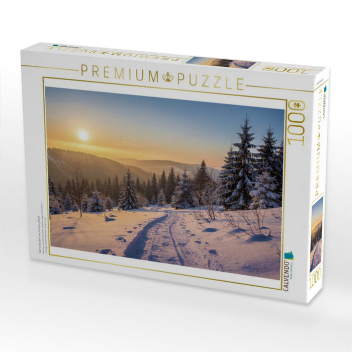 Wenn draußen der Schnee glitzert. - CALVENDO Foto-Puzzle'