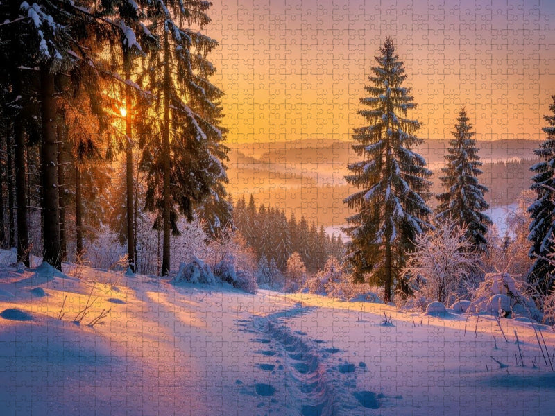 Ein Motiv aus dem Kalender Thüringer Winterlandschaften - CALVENDO Foto-Puzzle'