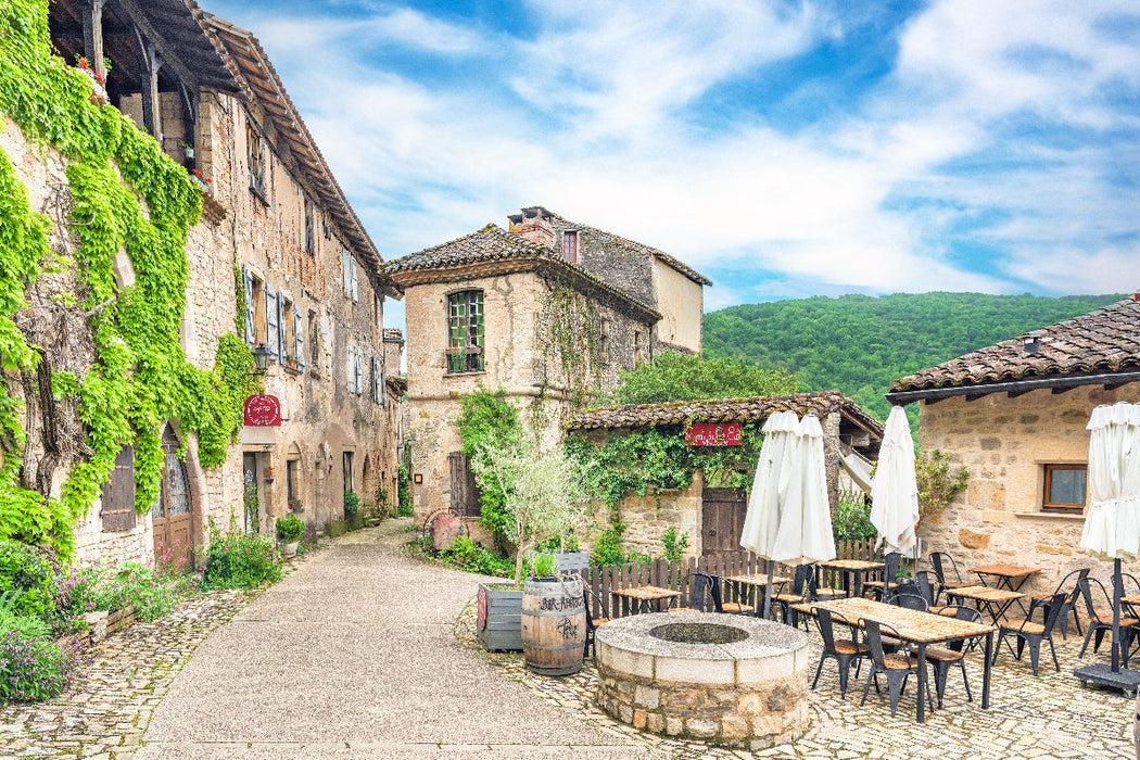 Premium Textil-Leinwand Ein Motiv aus dem Kalender Gascogne, ein Stück Paradies