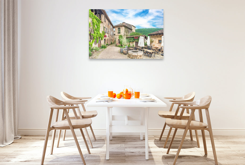 Premium Textil-Leinwand Ein Motiv aus dem Kalender Gascogne, ein Stück Paradies