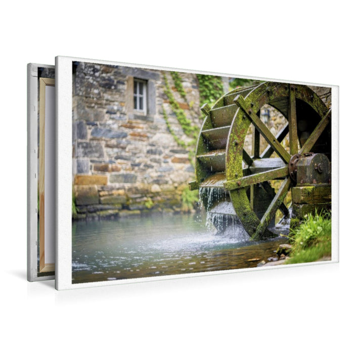 Premium Textil-Leinwand Eintreten, abschalten, staunen.