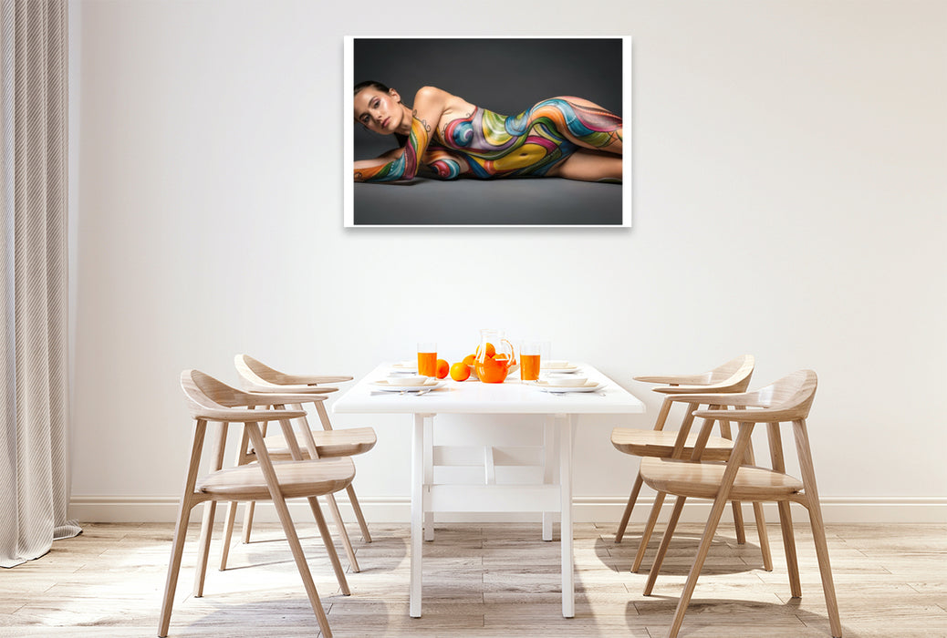 Premium Textil-Leinwand Elegante Körperkunst für einen unvergesslichen Auftritt.