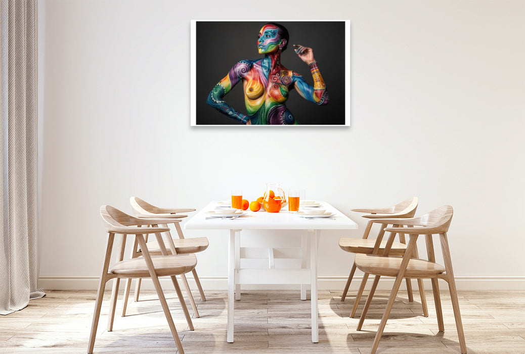 Premium Textil-Leinwand Dein Körper als Kunstwerk – stilvoll und voller Ausdruck.