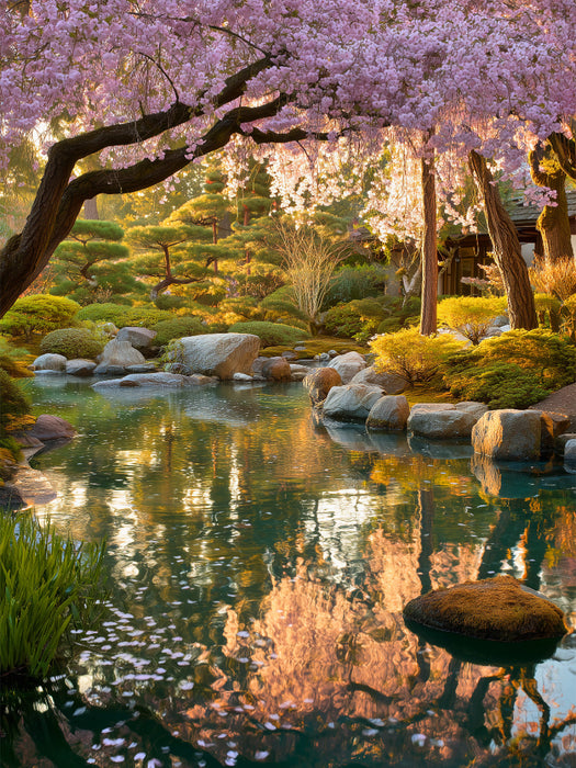 Der Frühling ruht im Herzen des Gartens - CALVENDO Foto-Puzzle'