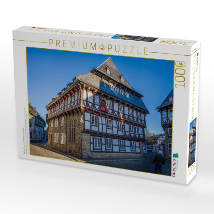 Fachwerkhaus in der Altstadt von Goslar - CALVENDO Foto-Puzzle'