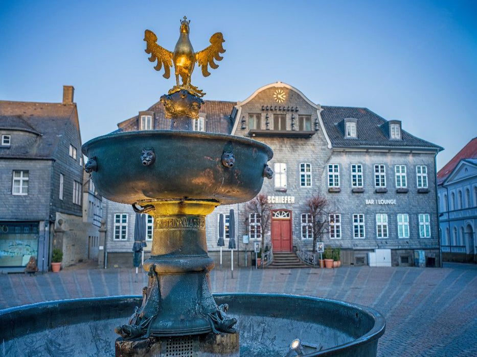 Goslar - Marktbrunnen und Goldener Adler - CALVENDO Foto-Puzzle'
