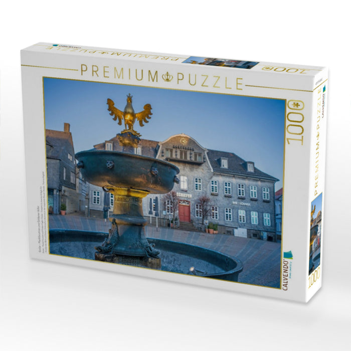 Goslar - Marktbrunnen und Goldener Adler - CALVENDO Foto-Puzzle'
