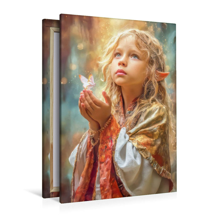 Premium Textil-Leinwand Elfen