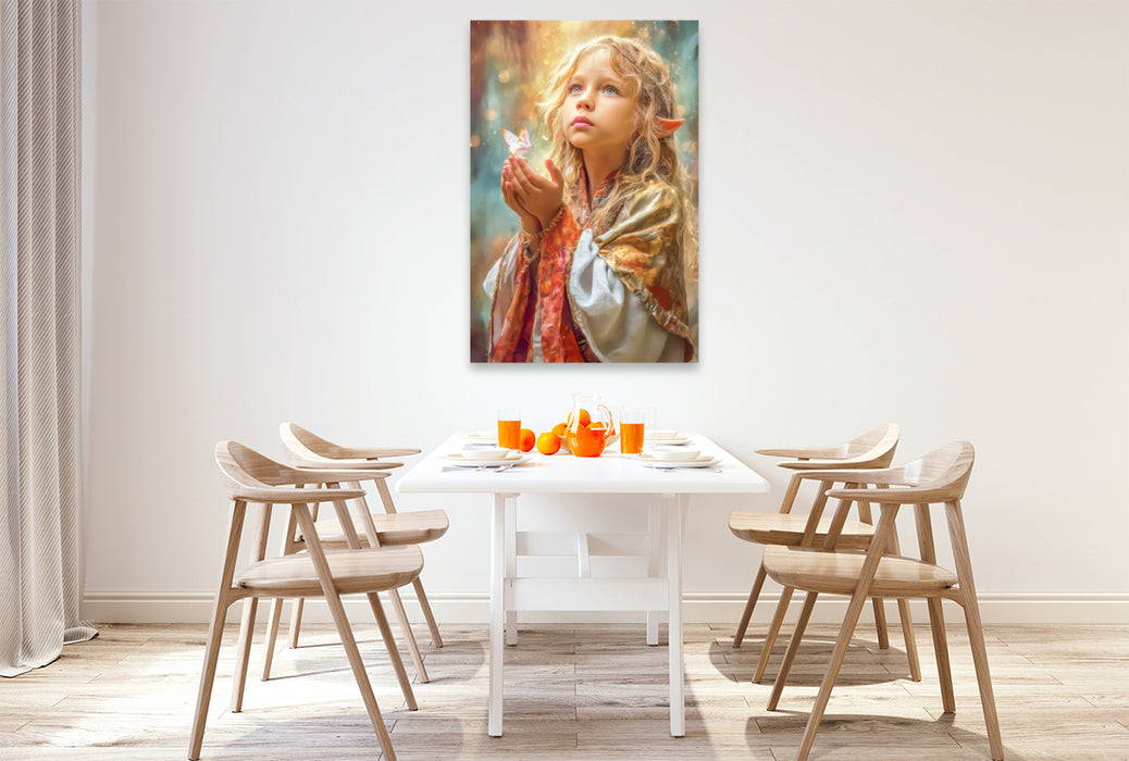 Premium Textil-Leinwand Elfen