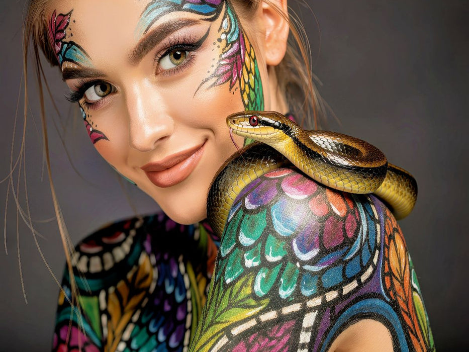 Ein Motiv aus dem Kalender Body Painting mit Schlange - CALVENDO Foto-Puzzle'