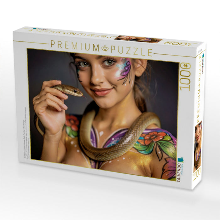 Ein Motiv aus dem Kalender Body Painting mit Schlange - CALVENDO Foto-Puzzle'