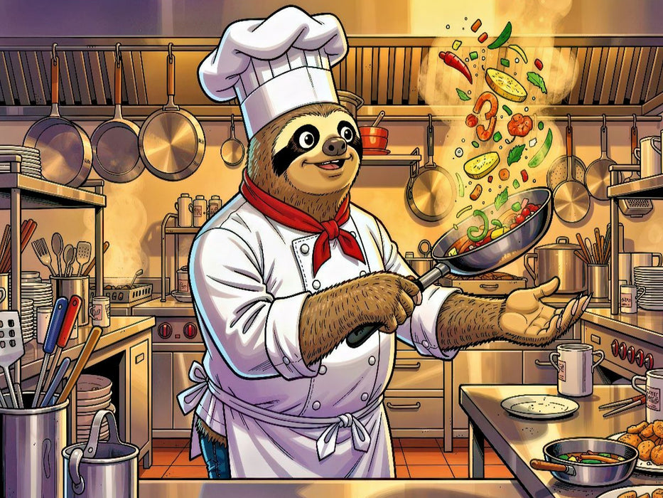 Ein Motiv aus dem Kalender Lustiges Faultier im Beruf - Comic - CALVENDO Foto-Puzzle'