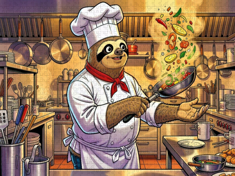 Ein Motiv aus dem Kalender Lustiges Faultier im Beruf - Comic - CALVENDO Foto-Puzzle'