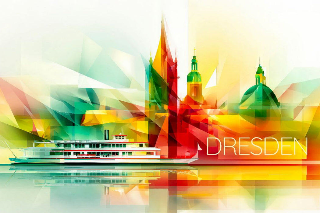 Premium Textil-Leinwand Dresden