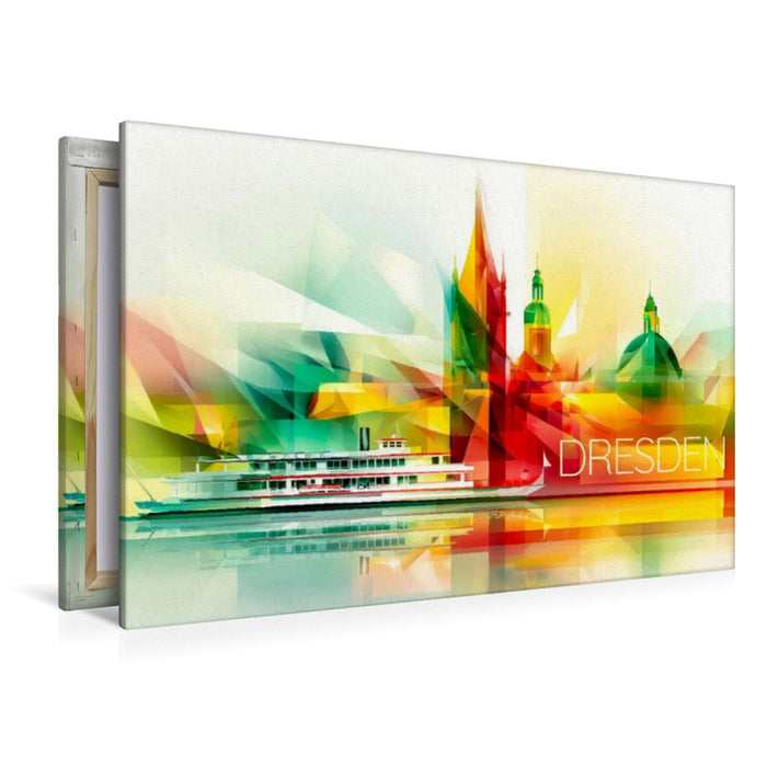 Premium Textil-Leinwand Dresden