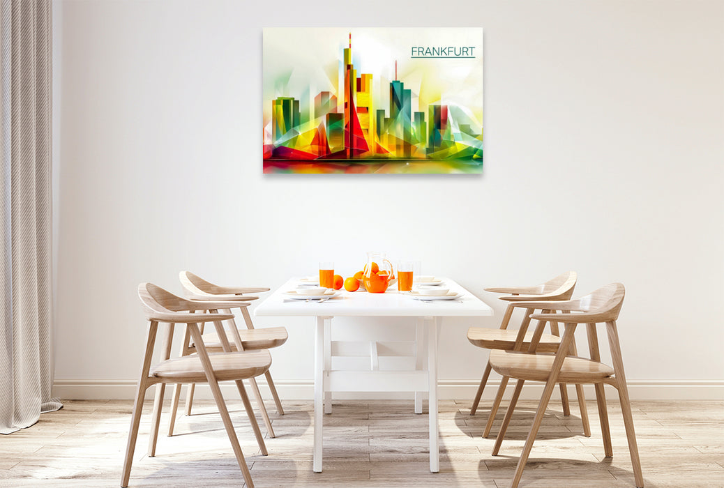 Premium Textil-Leinwand Frankfurt