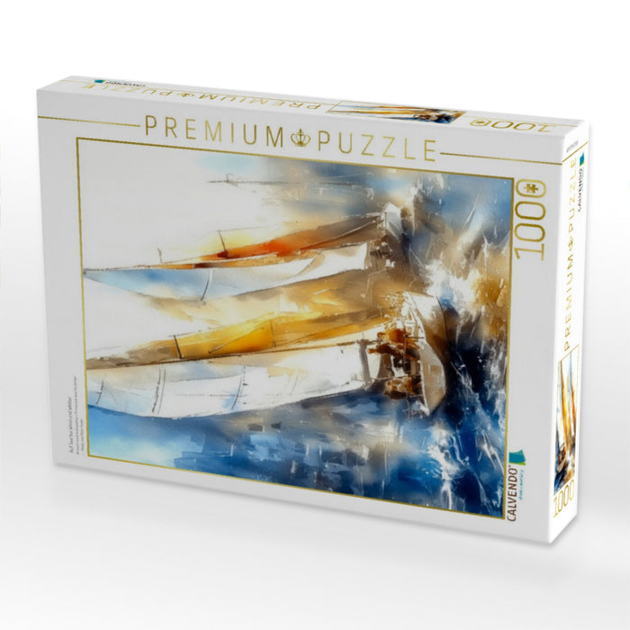 Auf See bei Wind und Wetter - CALVENDO Foto-Puzzle'