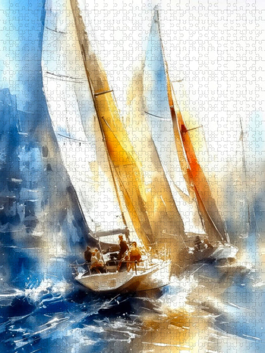 Auf See bei Wind und Wetter - CALVENDO Foto-Puzzle'