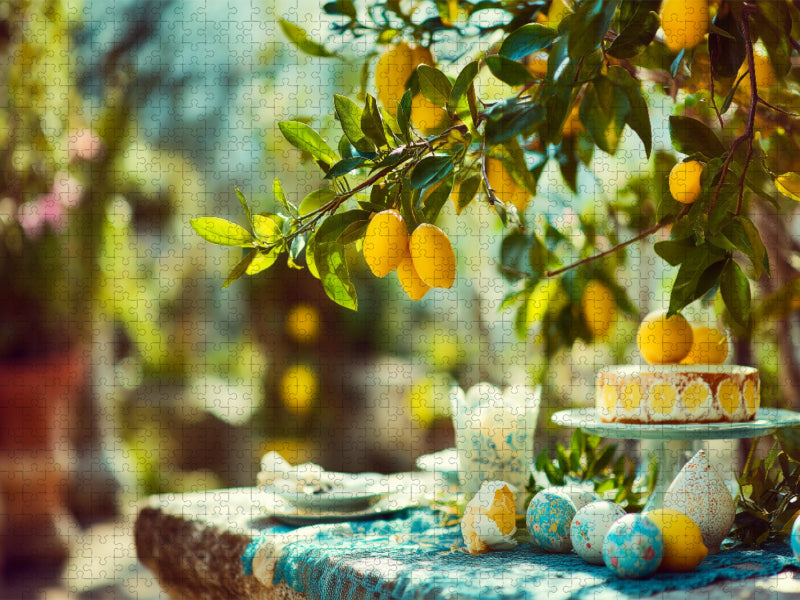 Ostern schmeckt nach Sonne und süßer Zitronenfreude - CALVENDO Foto-Puzzle'