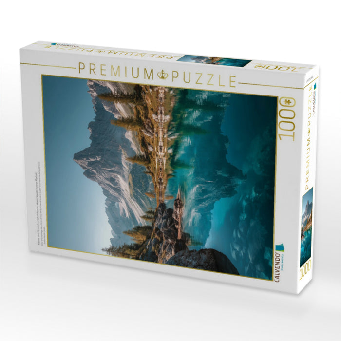 Wasser und Himmel verschmelzen zu einem Spiegel innerer Klarheit. - CALVENDO Foto-Puzzle'