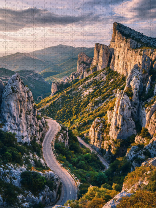 Ein Weg führt durch Zeit und Weite - CALVENDO Foto-Puzzle'