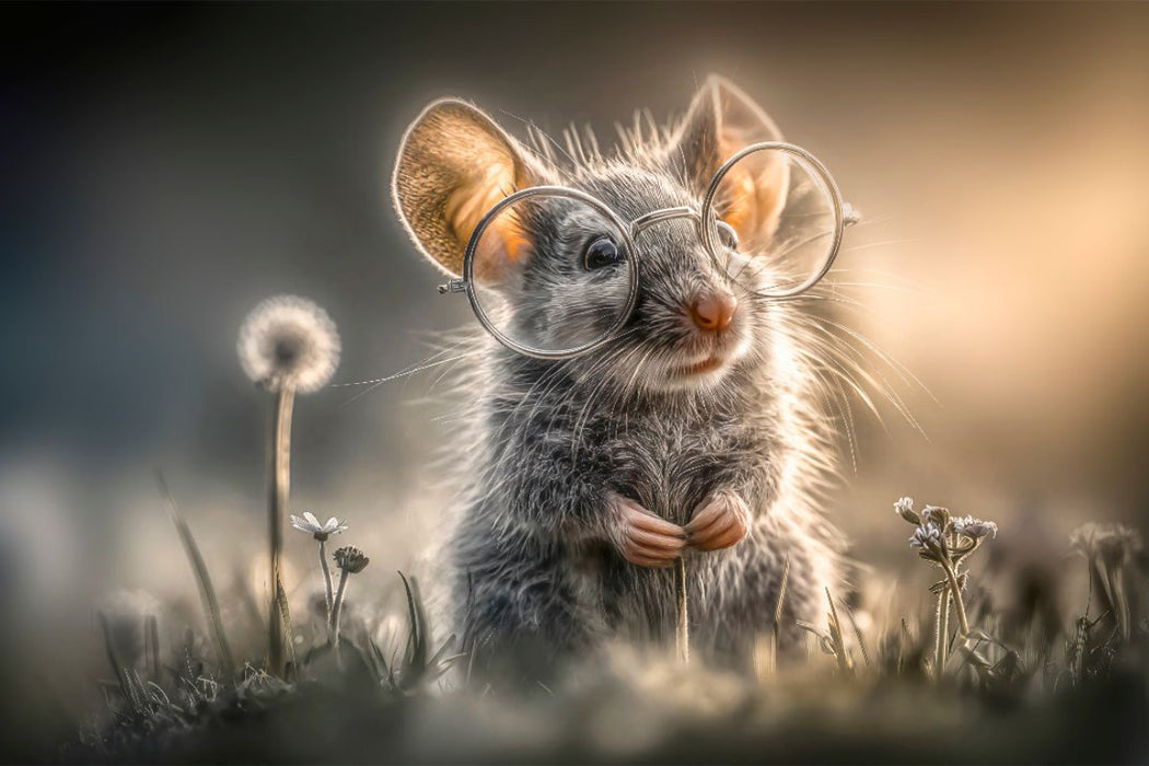 Premium Textil-Leinwand Eine Maus