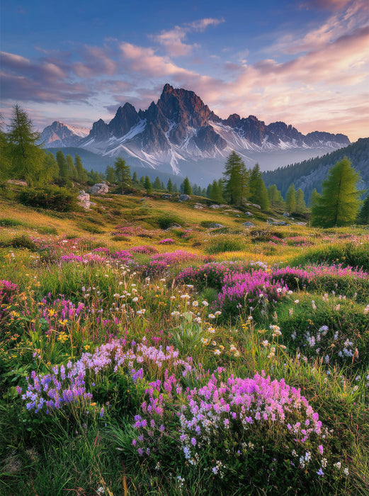 Blüten tragen die Sprache der Berge - CALVENDO Foto-Puzzle'