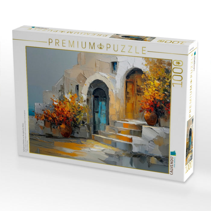 Kykladenarchitektur an der ägäischen Küste - CALVENDO Foto-Puzzle'
