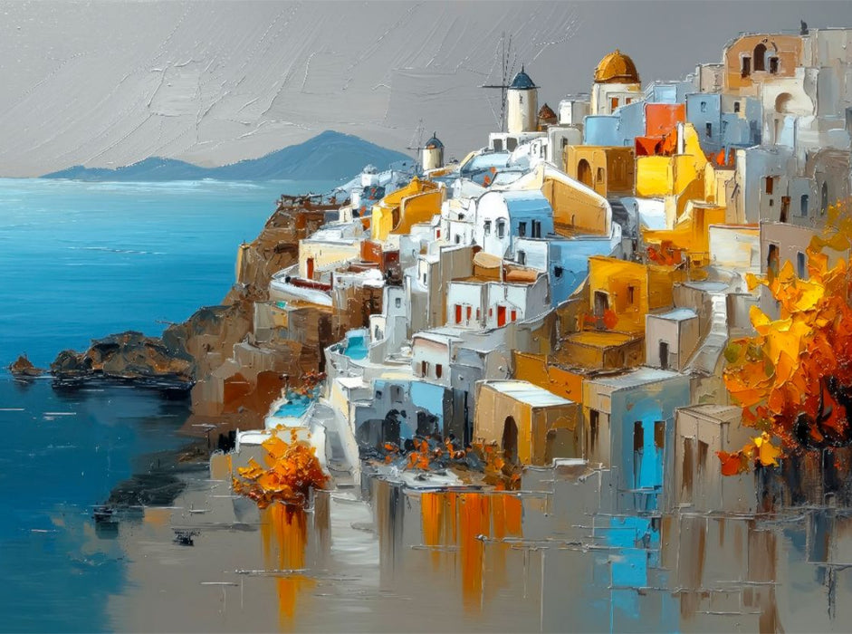 Santorini - am frühen Morgen - CALVENDO Foto-Puzzle'