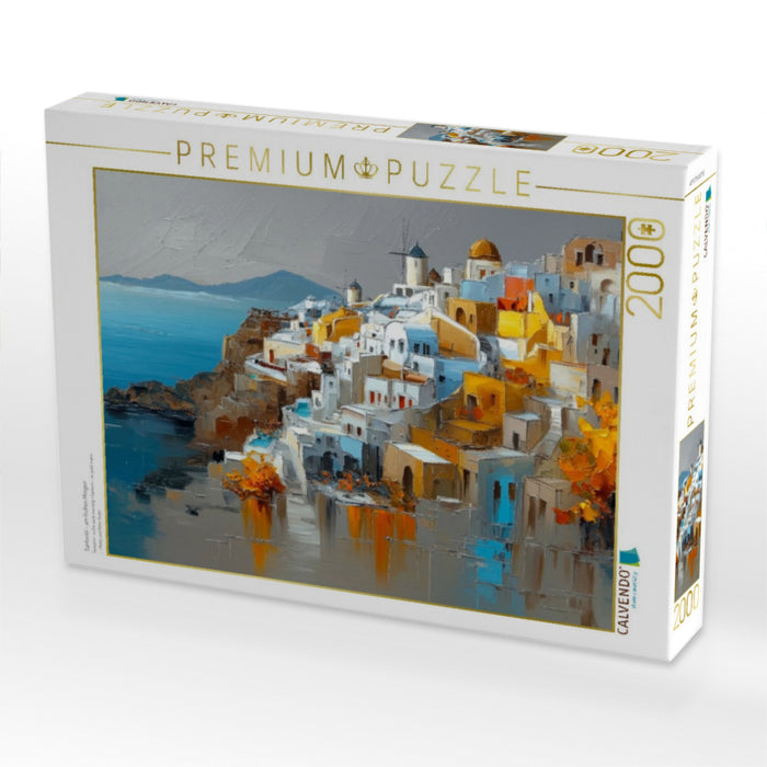 Santorini - am frühen Morgen - CALVENDO Foto-Puzzle'