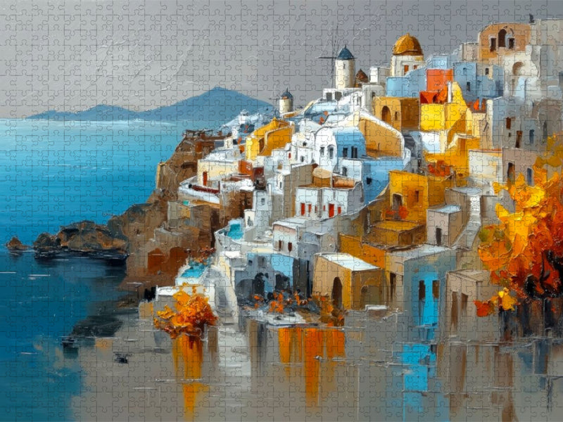 Santorini - am frühen Morgen - CALVENDO Foto-Puzzle'