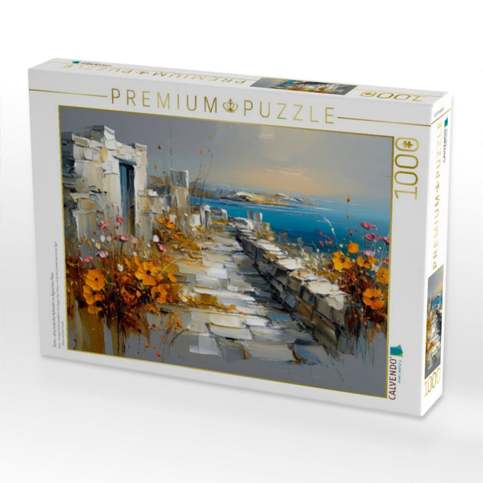 Delos - eine Insel der Kykladen im Ägäischen Meer - CALVENDO Foto-Puzzle'