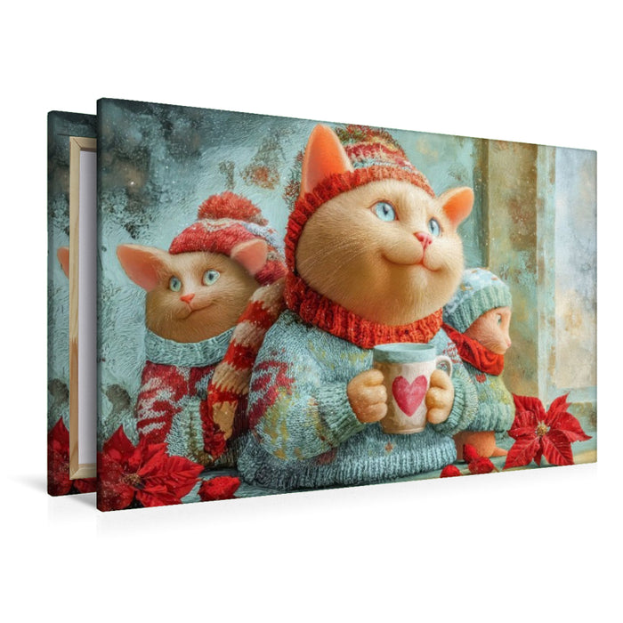 Premium Textil-Leinwand Herzpoesie