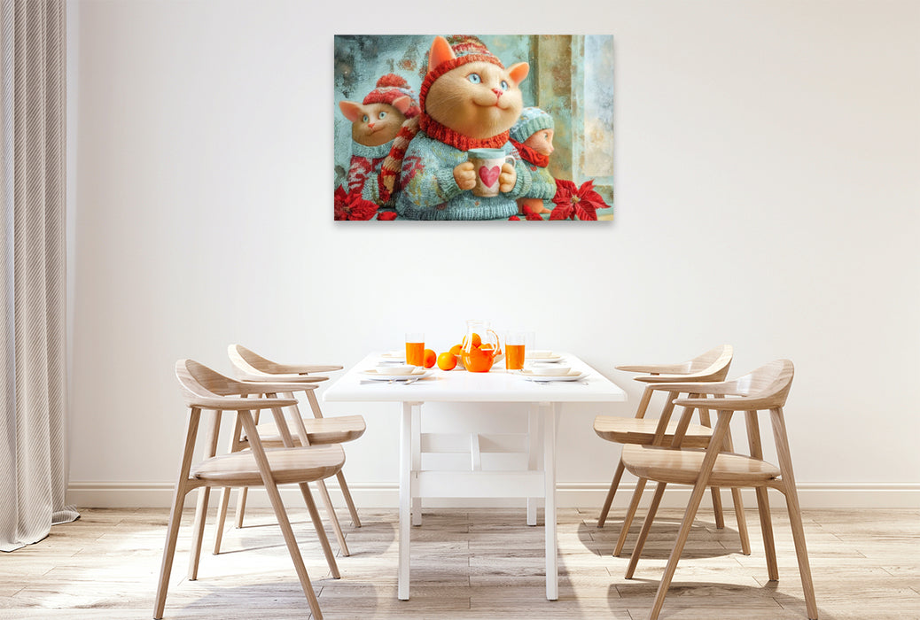 Premium Textil-Leinwand Herzpoesie