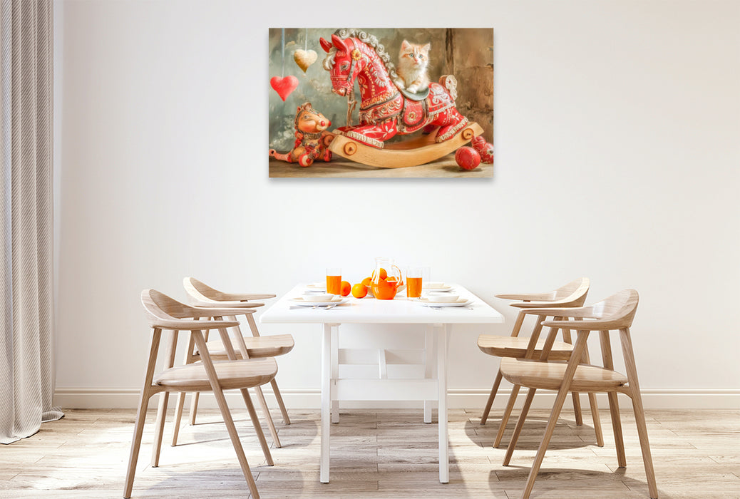 Premium Textil-Leinwand Herzpoesie